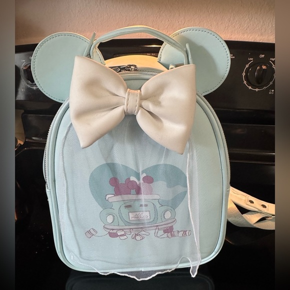 Loungefly Handbags - Loungefly Disney Mickey Mouse & Minnie Mouse Just Married Wedding Backpack
